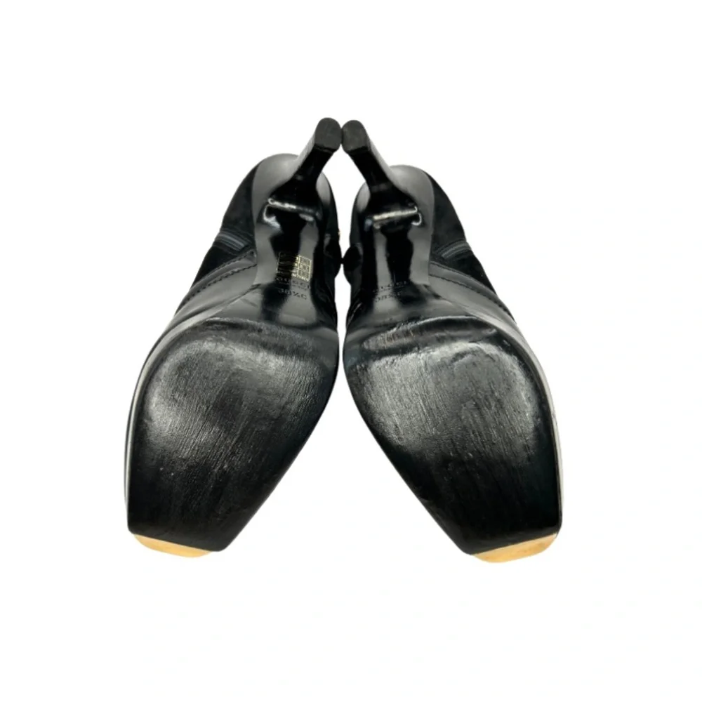 GUCCI Black Patent Leather Platform Ankle Booties | 38.5 - Picture 11 of 12